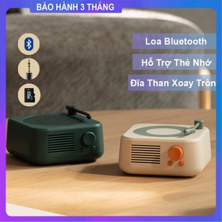 Loa Bluetooth Đĩa Than Phong Cách Cổ Điển | Loa Không Dây Classic Loa Bass Siêu Trầm Kết Nối Thẻ Nhớ, Máy Tính X17