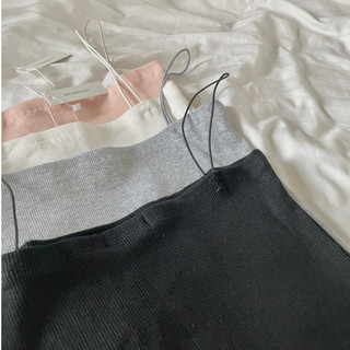 Áo 2 dây croptop trơn màu Basic 02