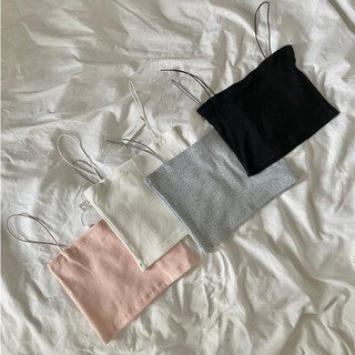 Áo 2 dây croptop trơn màu Basic 02