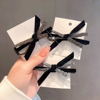 Kẹp tóc nơ lấp lánh cho nữ phụ kiện tóc dễ thương