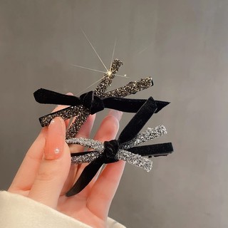Kẹp tóc nơ lấp lánh cho nữ phụ kiện tóc dễ thương