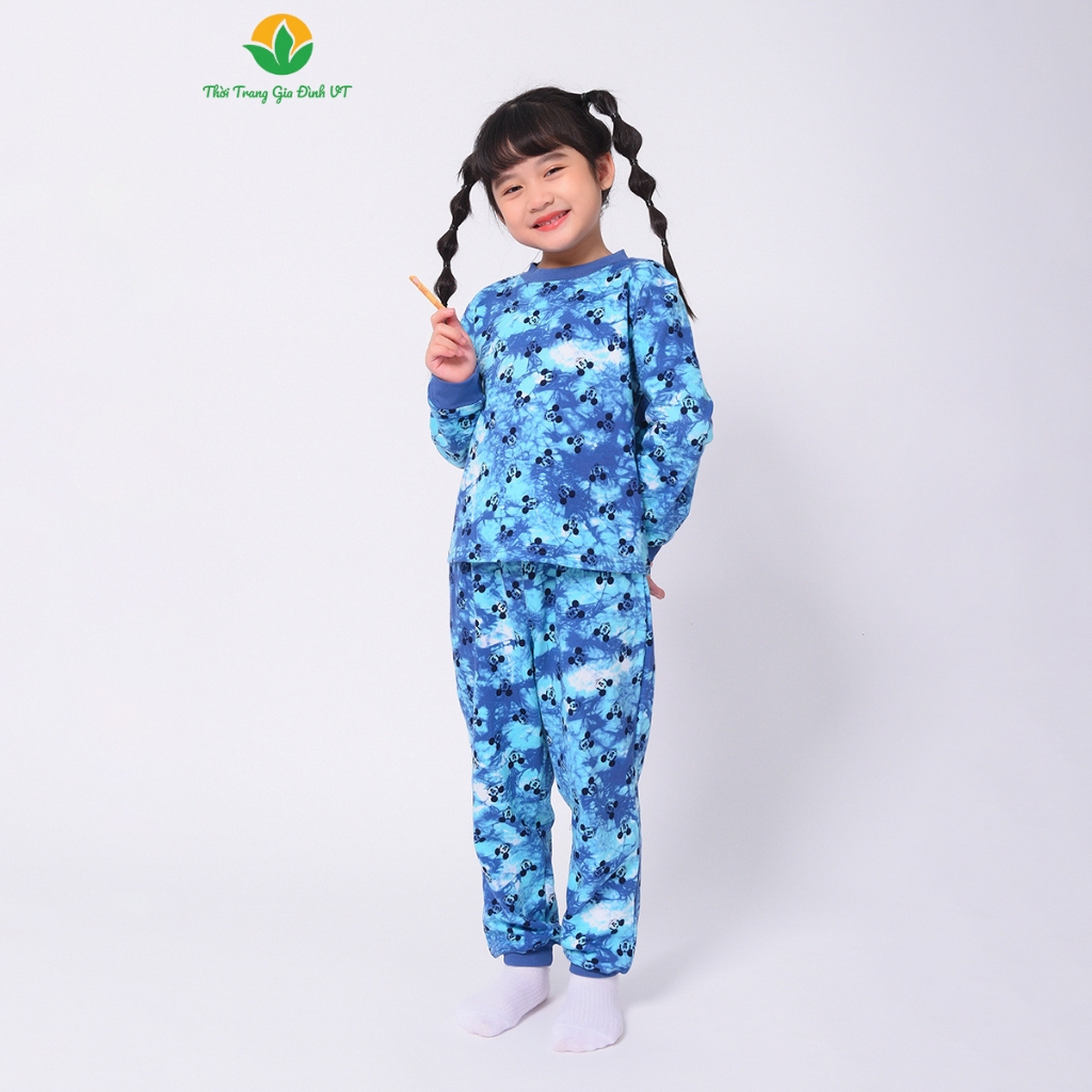 Đồ bộ thu đông dài tay cho bé Việt Thắng, quần dài, áo dài tay, chất thun - B70.2206