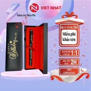 Bút kim loại ☘️việt nhật☘️ bút khắc tên logo theo yêu cầu làm quà sinh nhật cho thầy cô,bạn bè,sếp - bkv002