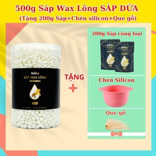 500g sáp wax lông sáp dừa premier - sáp wax lông cứng, lông mềm - wax sạch, sáp thơm