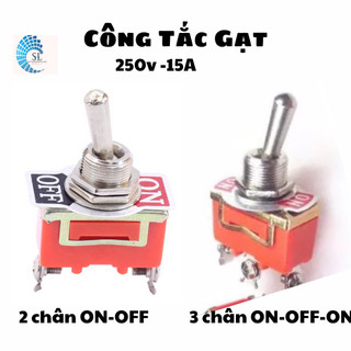 Công tắc gạt on-off 2 chân, on-off-on 3 chân 220v-15a