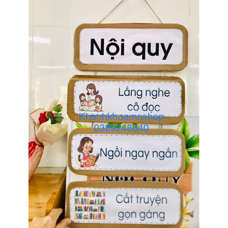 Nội quy các góc chơi cho trẻ mầm non