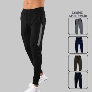 Quần Dài Thể Thao Nam, Quần Jogger Phối Sườn Túi Chéo Không Khóa Chất Poly 2 Da Cao Cấp