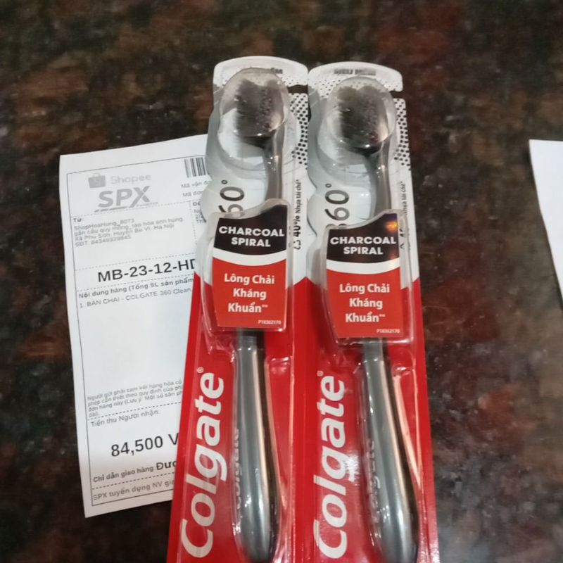 BÀN CHẢI - COLGATE 360 CHarcoalspral