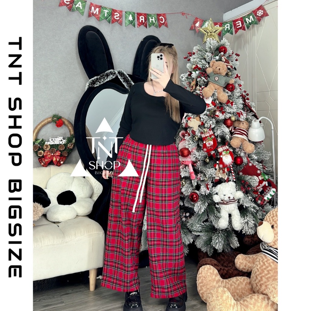 QUẦN CARO LƯNG THUN [TNT SHOP BIGSIZE 60KG 90KG]
