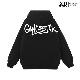 Áo Hoodie nỉ The Xide in hình chữ GANG VAI  form unisex nam nữ chất nỉ bông dày dặn