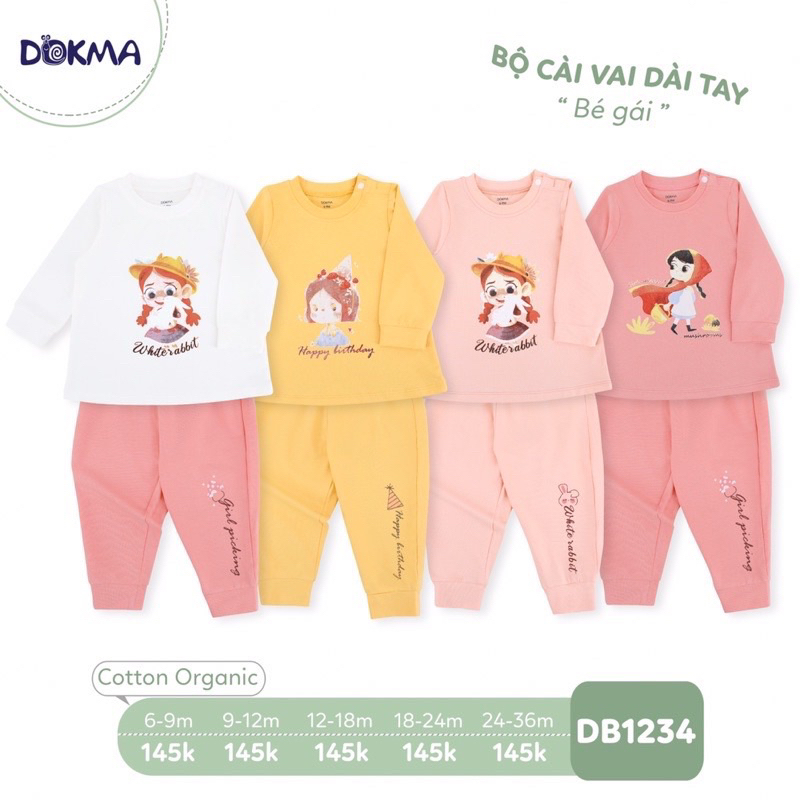 Bộ bé gái hãng Dokma
