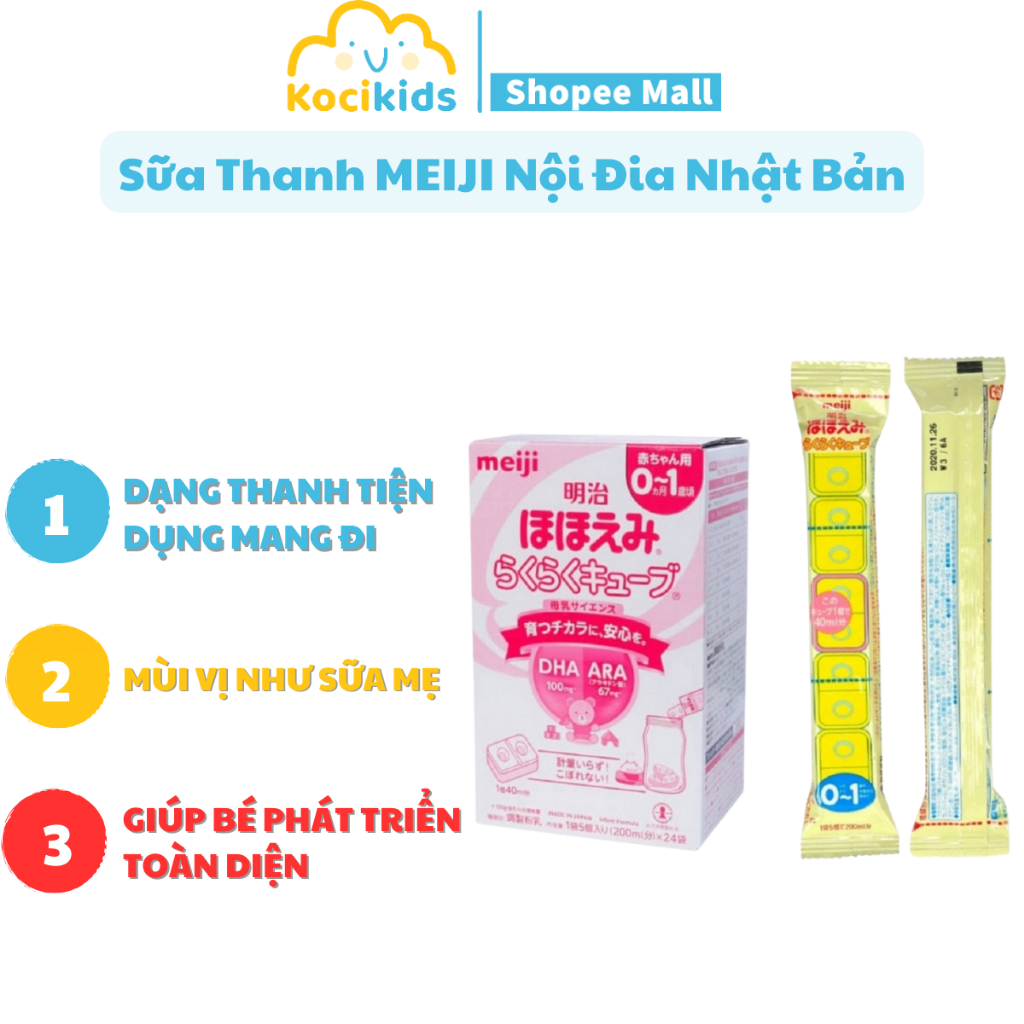 Sữa MEIJI Thanh Nội Địa , Sữa Công Thức Pha Sẵn Cho Bé Từ 0-1 Tuổi