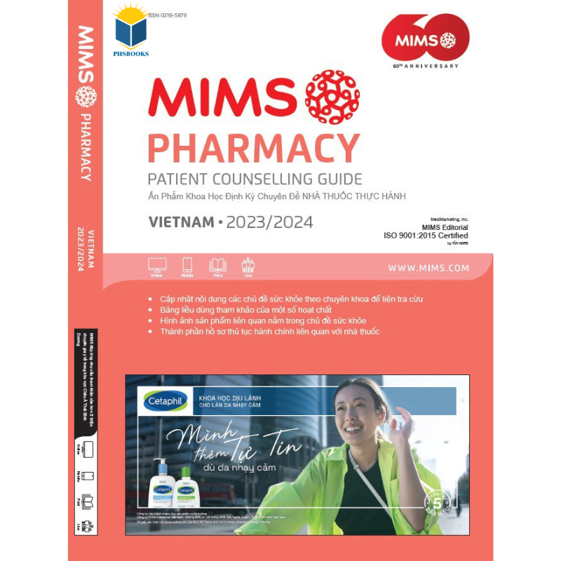 Sách - Mims Pharmacy Ấn phẩm Khoa học định kỳ chuyên đề nhà thuốc thực hành(bản 2024)
