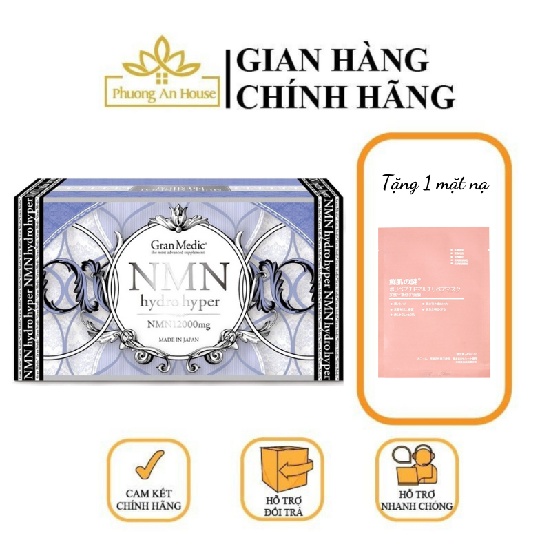 Viên uống Gran Medic NMN Hydro Hyper 12000 làm trắng da