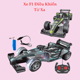 Xe công thức 1 điều khiển từ xa xe đua điều khiển pin sạc đèn sáng xanh tốc độ siêu cực khủng