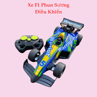 Xe phun sương điều khiển từ xa xe phun khói điều khiển màu vàng xanh pin sạc có đèn sáng siêu tốc độ