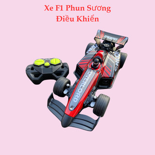 Xe phun sương điều khiển từ xa xe phun khói điều khiển màu đen đỏ pin sạc có đèn siêu chạy tốc độ