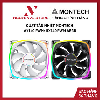 Quạt tản nhiệt montech ax140 pwm/ rx140 pwm argb - hàng chính hãng