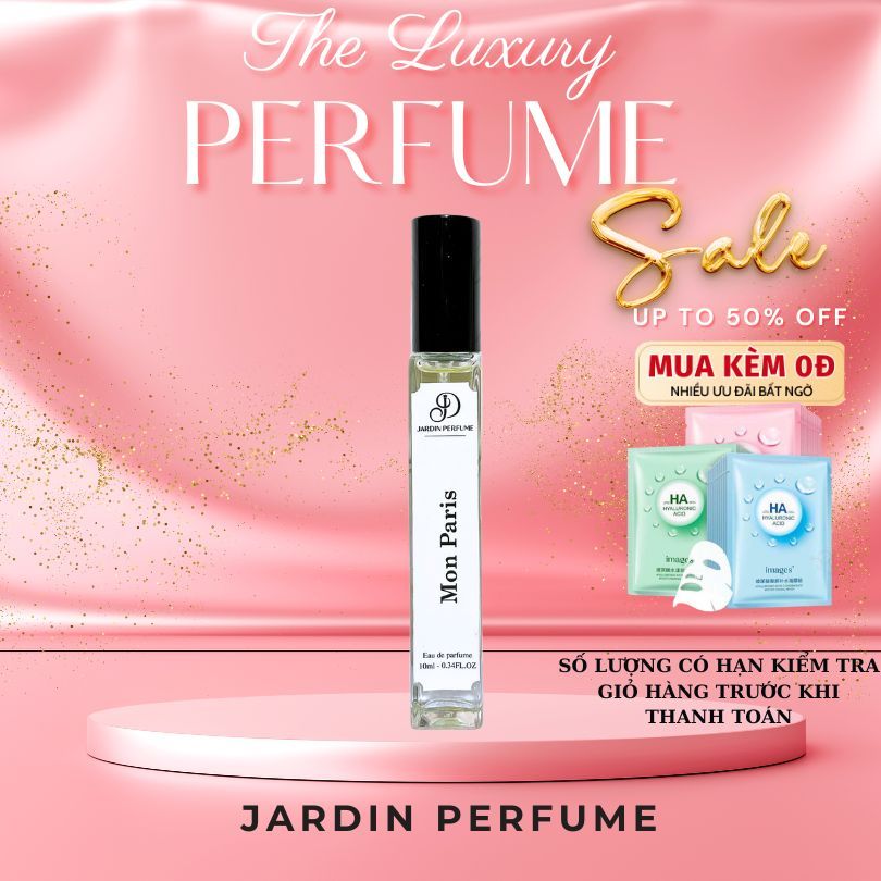Nước Hoa Nữ Mon.Paris Jardin Gợi Cảm , Nữ Tính , Thanh Lịch 10ml Thơm Lâu Dạng Xịt Tiện Lợi