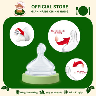 Núm ty nuk silicone - đôi - cổ rộng - made in germany