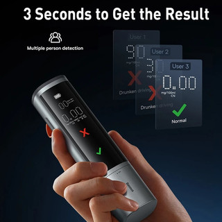 Máy Đo Nồng Độ Cồn Màn Hình LED Baseus SafeJourney Pro