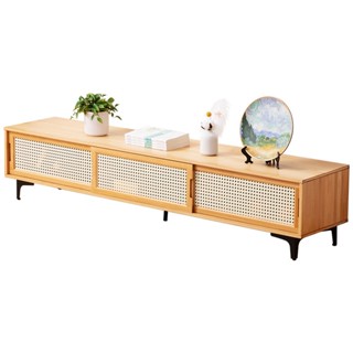 Kệ tivi phòng khách gỗ tre 2, 3 cửa lùa 1m2  và 1m6, kệ để tivi cửa lùa bằng nhựa sang trọng hiện đại