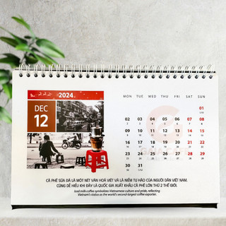 LỊCH ĐỂ BÀN 2024 GIÁP THÌN - GAIA CAFÉ