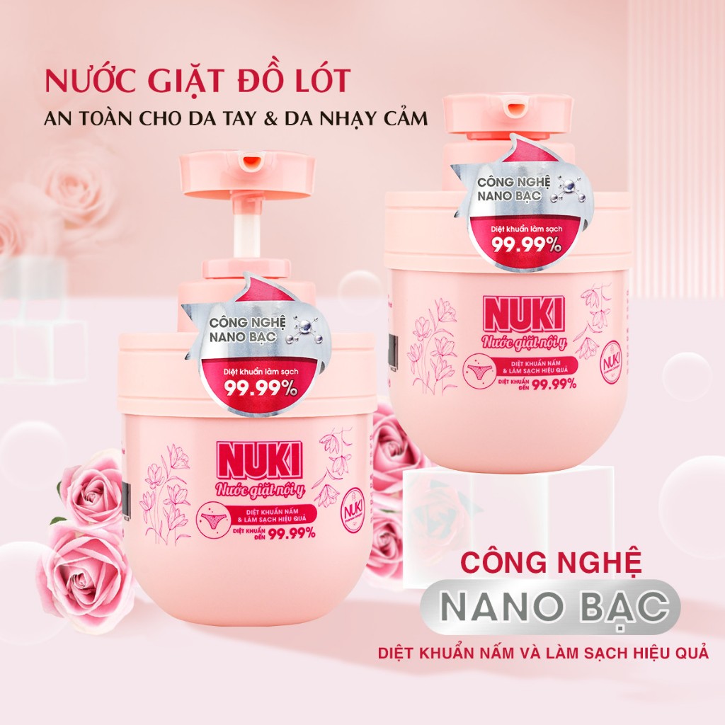 Nước Giặt Đồ Lót Chuyên Dụng Nuki Giúp Làm Sạch