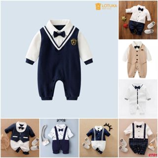 Bộ Body quần áo trẻ em dài tay Công Tử thu Đông cho Bé Gái Bé Trai từ 0-12 tháng tuổi