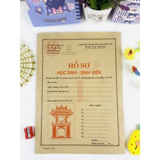 Sách Combo 10 bộ Hồ sơ học sinh, sinh viên