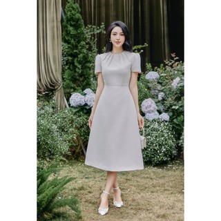 Đầm thiết kế nữ Her Studios kiểu dáng dài tay bồng nhẹ