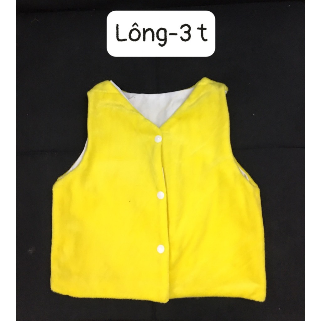 Áo gile lông mịn cho bé