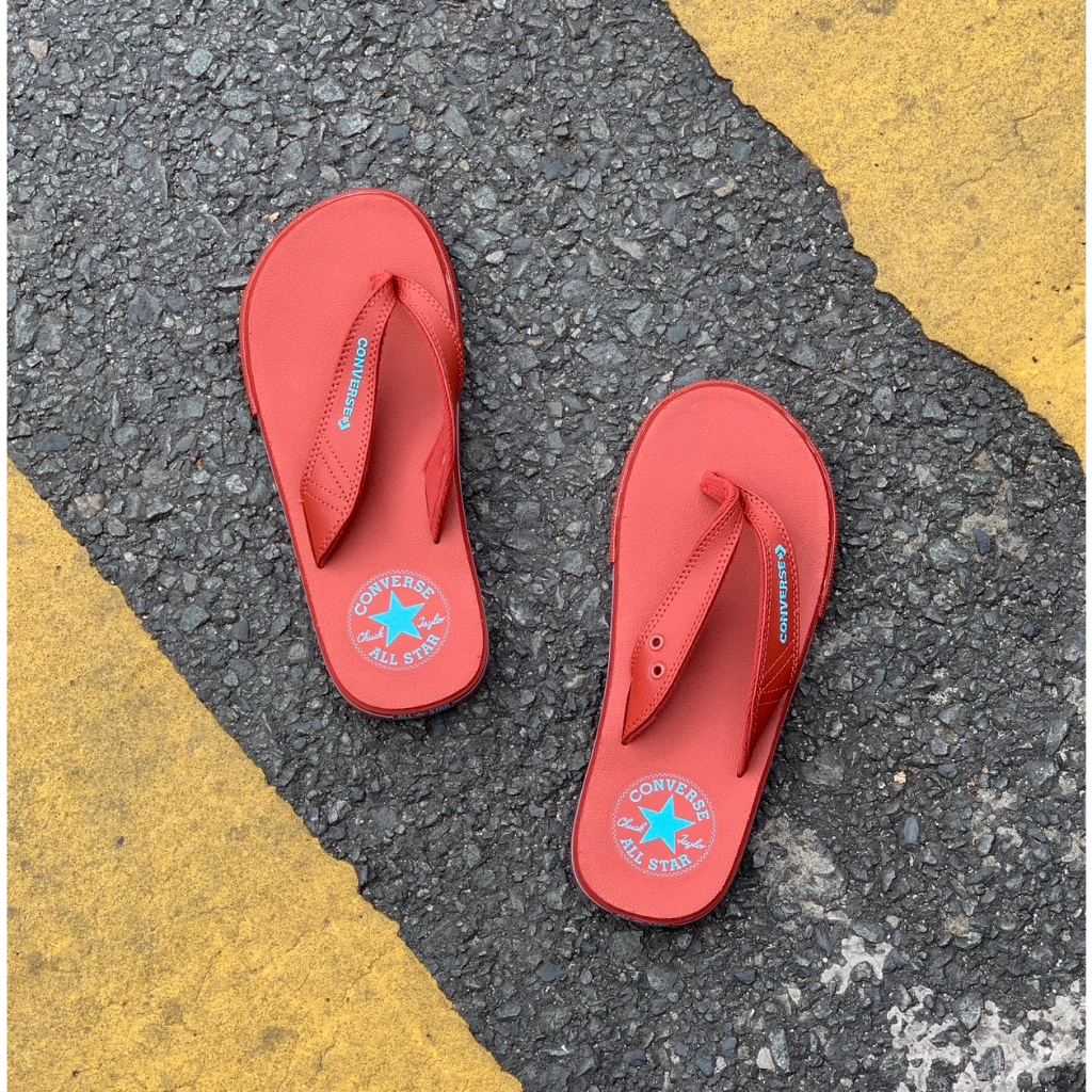 Dép Converse full đỏ chính hãng