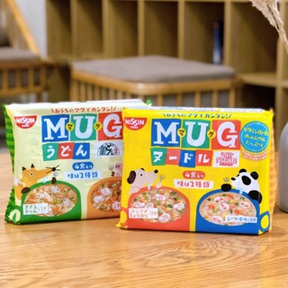 [Date mới] Mì Nhật Ăn Liền Mug cho bé ăn dặm (mỳ gói tôm Nissin trẻ em)