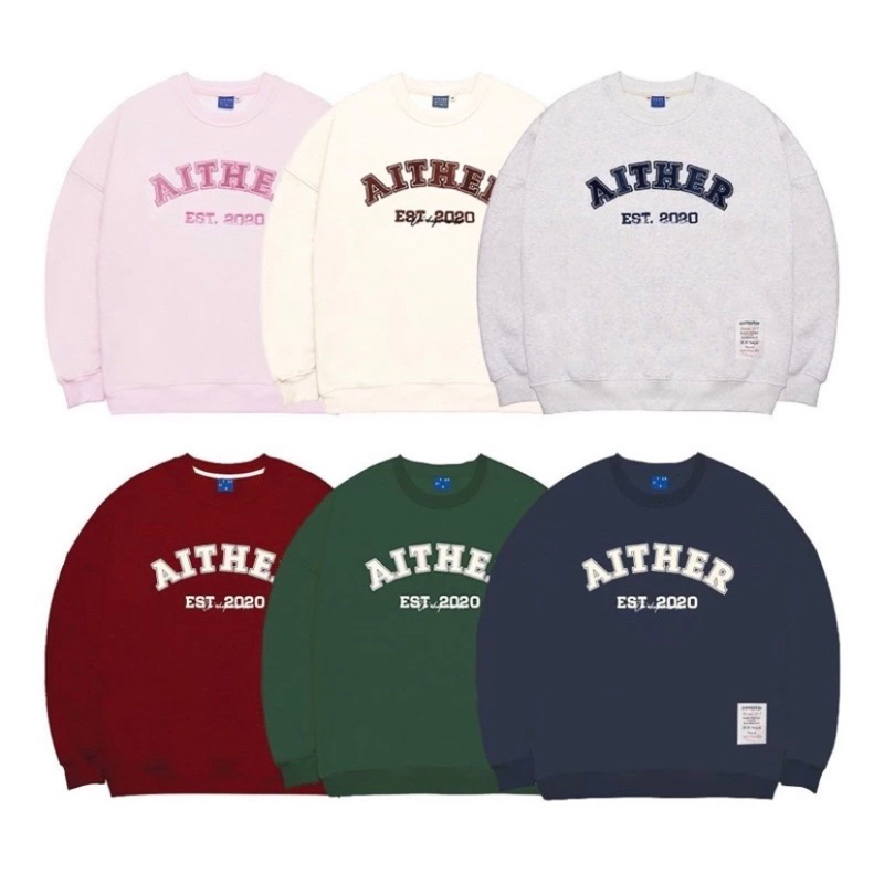 AITHER STUDIO - Áo nỉ SIGNATURE SWEATER FORM RỘNG size L (đọc mô tả)