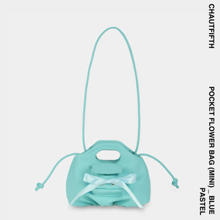 Túi xách pocket mini flower màu xanh da trời - chautfifth