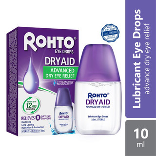 Dung dịch nhỏ mắt ROHTO DRY AID Bổ sung dưỡng chất cho mắt giúp cấp ẩm và bảo vệ mắt, giảm khô mắt nặng.