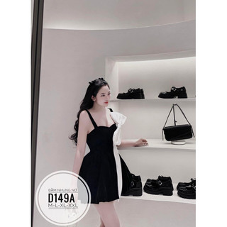 BIGSIZE Đầm nhung nơ D149A