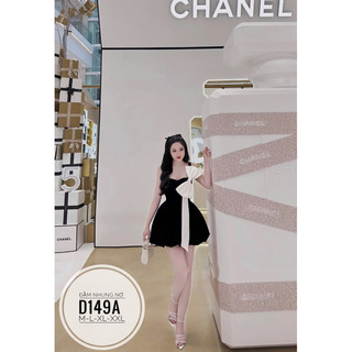 BIGSIZE Đầm nhung nơ D149A