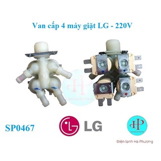 Van cấp 4 loại 220v của máy giặt lg - van cấp nước máy giặt lg - mới hãng - f155