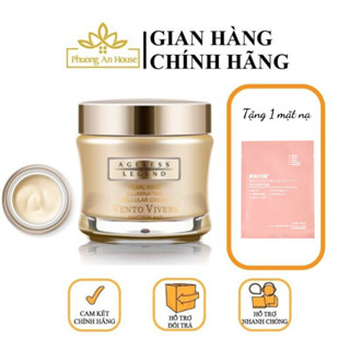 Kem dưỡng trắng da Vento Vivere Pearl Rare Illuminating Cellular Cream Thụy Sĩ hộp vàng - PHUONGANHOUSE