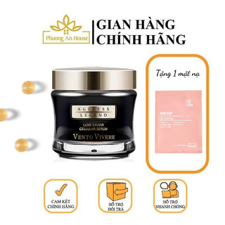 Kem dưỡng da Vento Vivere Luxe Caviar tinh chất trứng cá tầm Thụy Sĩ hộp đen 30g - PHUONGANHOUSE