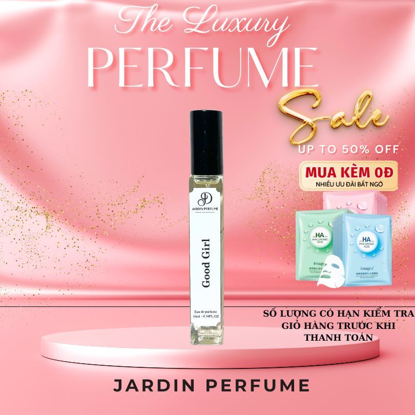 Nước Hoa Nữ GOOD GIRL Cá Tính Nồng Nàn Quyến Rũ Gợi Cảm 10ML Thơm Lâu Dạng Xịt Tiện Lợi