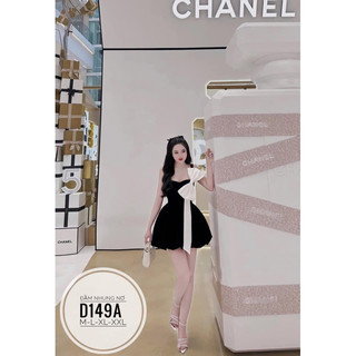 BIGSIZE Đầm nhung nơ D149A