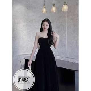 BIGSIZE Đầm nhung cườm 2S D148A