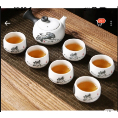 bộ ấm chén cá