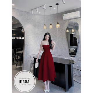 BIGSIZE Đầm nhung cườm 2S D148A