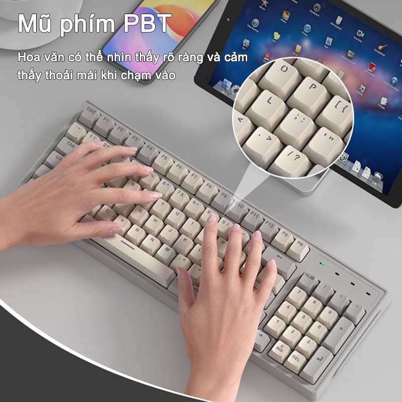 XUNFOX Bàn Phím và Chuột Không Dây Gaming Bluetooth 2.4G LED RGB Bàn Phím Không Dây Máy Tính | BigBuy360 - bigbuy360.vn