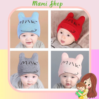 Mũ len tai mèo dễ thương cho bé từ 3 tháng đến 18 tháng tuổi