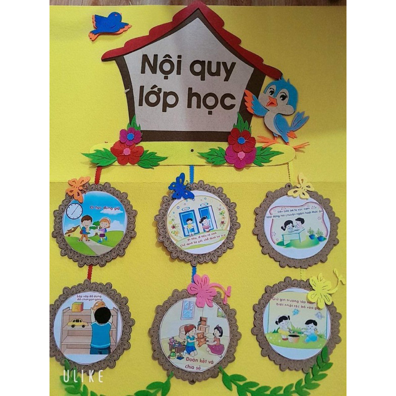 góc nội quy lớp học Steam ( Tranh trang trí trường lớp mầm non và tiểu học )